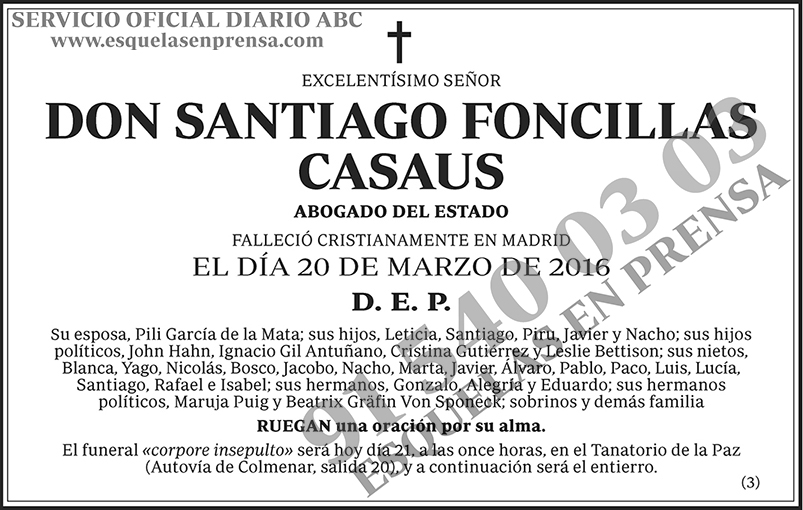 Santiago Foncillas Casaus